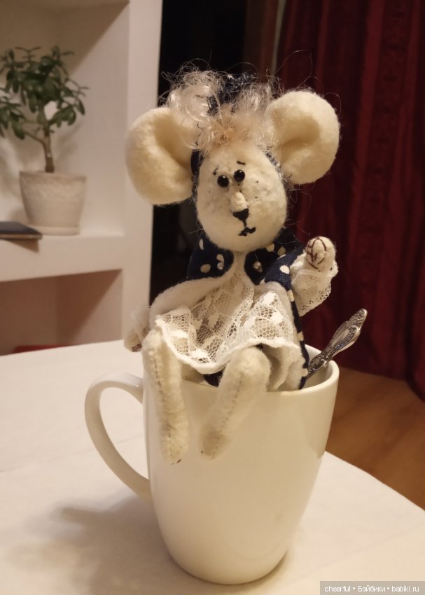 К новому году готовы — Текстильные игрушки и примитивы: кофейные (фото 5)