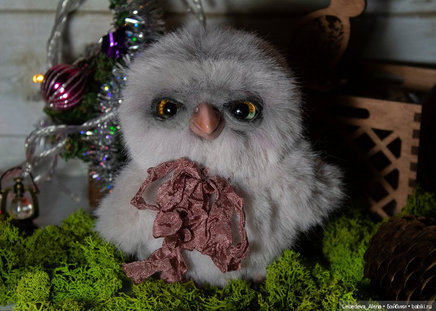 Новогоднее совиное — Домашние фото авторских игрушек: Тедди