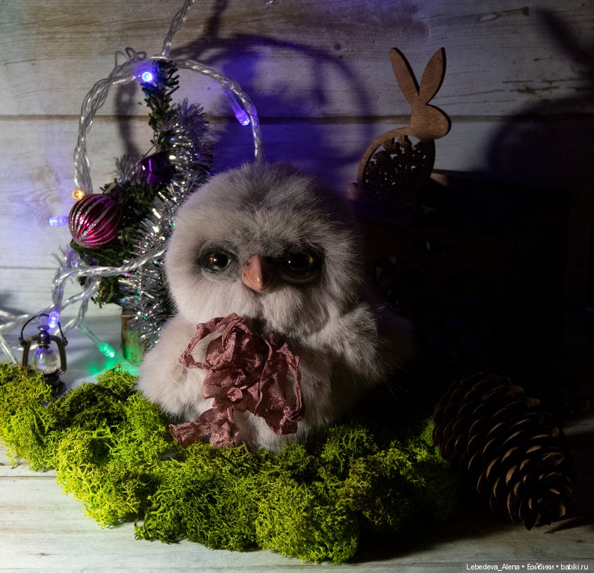 Новогоднее совиное — Домашние фото авторских игрушек: Тедди (фото 2)