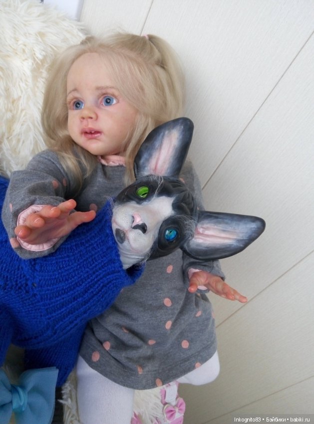 Кошка-Васенька реборн — Куклы Реборн (Reborn): работы мастеров