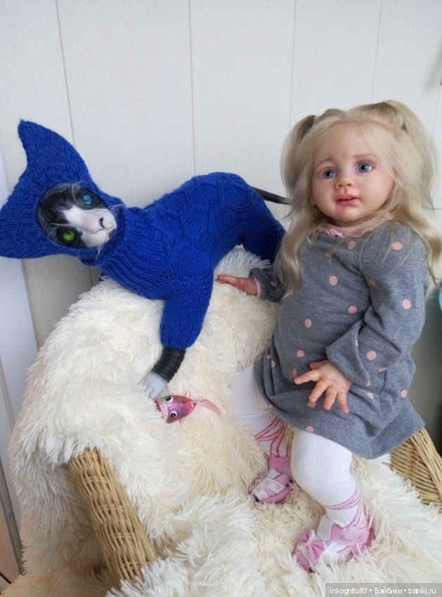 Кошка-Васенька реборн — Куклы Реборн (Reborn): работы мастеров