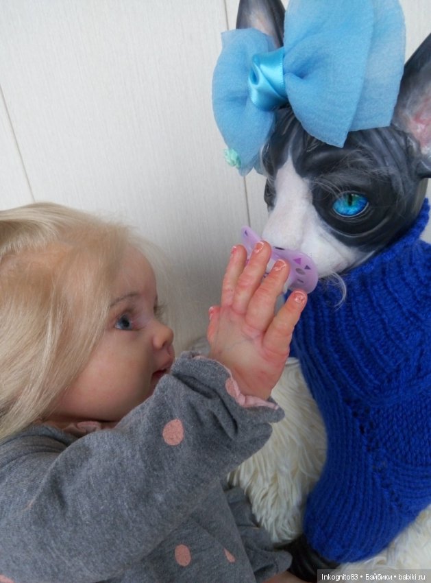 Кошка-Васенька реборн — Куклы Реборн (Reborn): работы мастеров