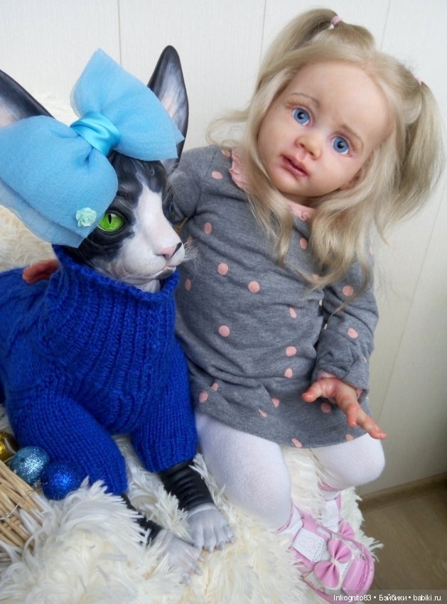 Кошка-Васенька реборн — Куклы Реборн (Reborn): работы мастеров