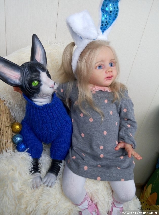 Кошка-Васенька реборн — Куклы Реборн (Reborn): работы мастеров