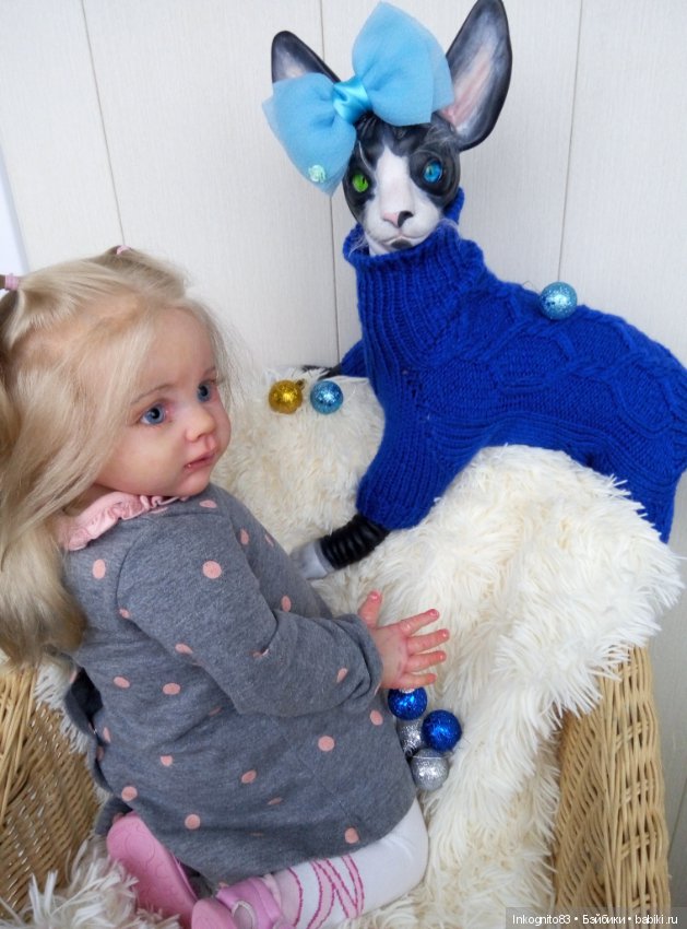 Кошка-Васенька реборн — Куклы Реборн (Reborn): работы мастеров