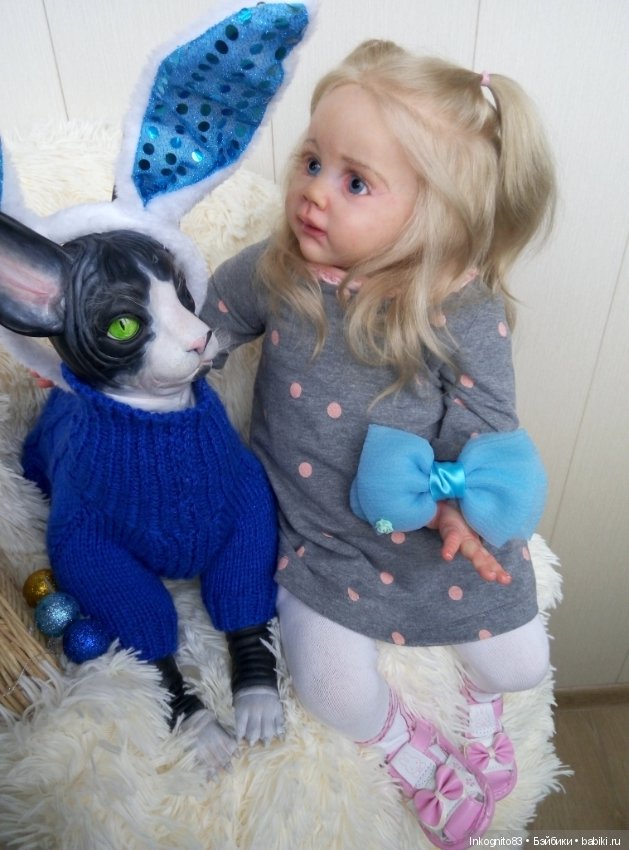 Кошка-Васенька реборн — Куклы Реборн (Reborn): работы мастеров