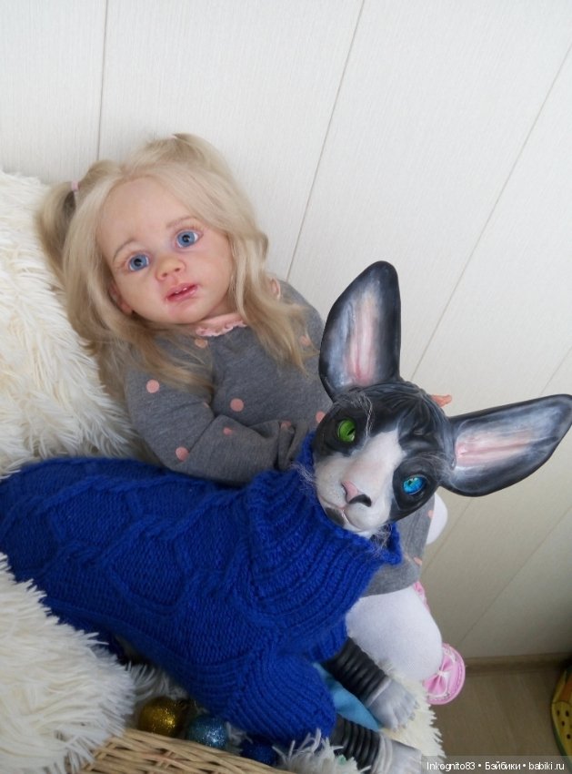 Кошка-Васенька реборн — Куклы Реборн (Reborn): работы мастеров