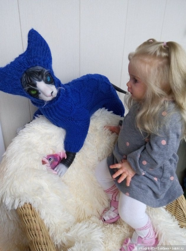 Кошка-Васенька реборн — Куклы Реборн (Reborn): работы мастеров