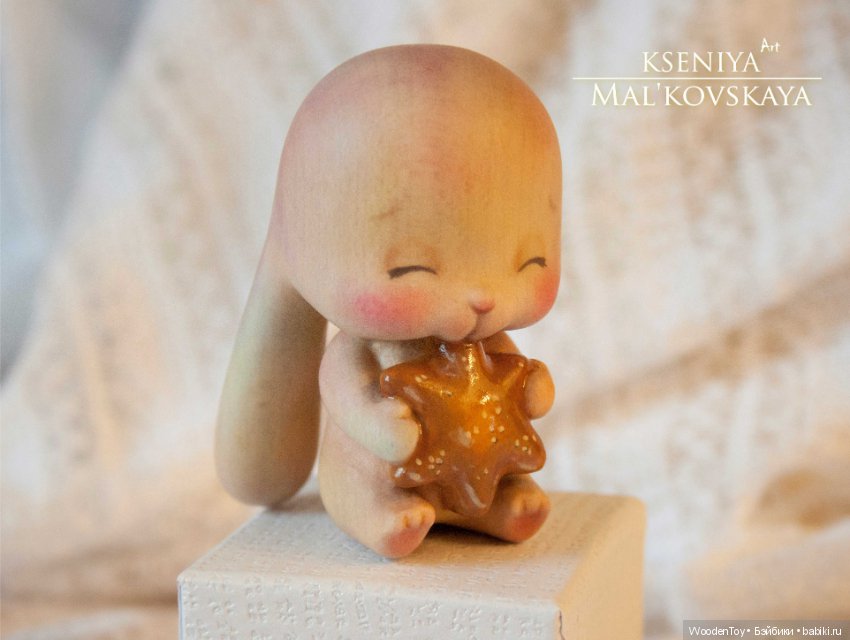 Сладкий зайка (вырезан из клёна) (фото 6)