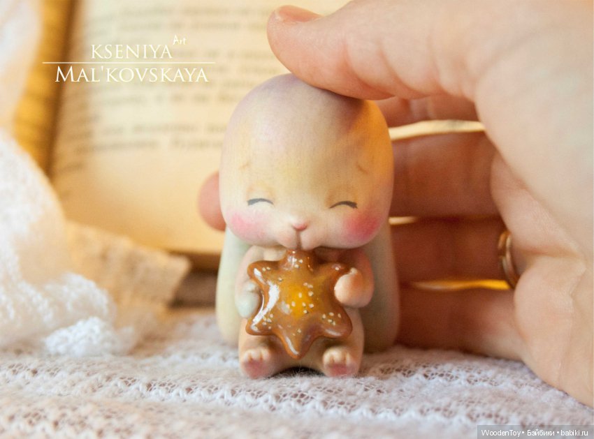 Сладкий зайка (вырезан из клёна) (фото 3)