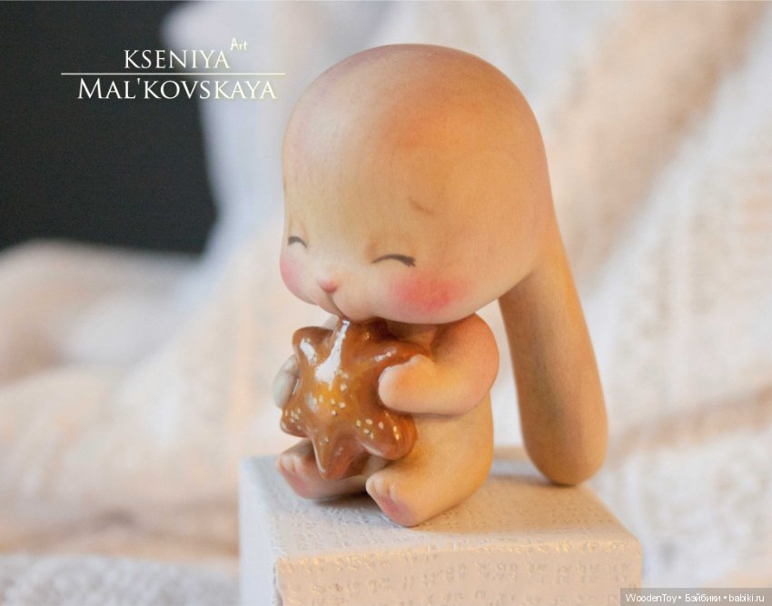 Сладкий зайка (вырезан из клёна) (фото 7)