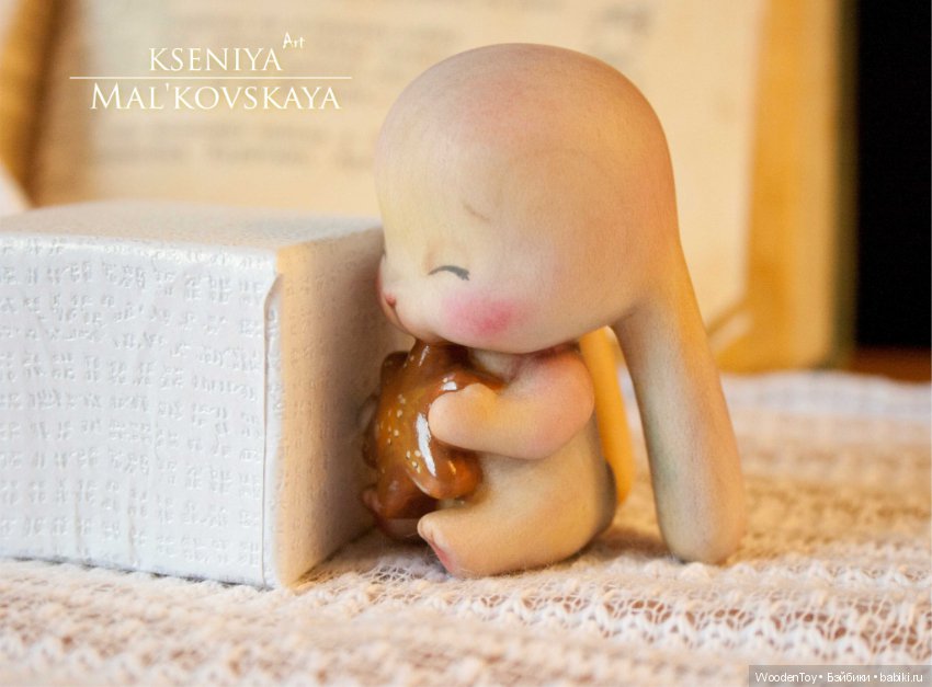 Сладкий зайка (вырезан из клёна) (фото 8)