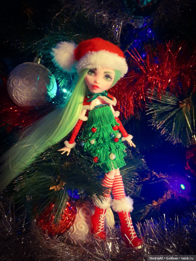 С Новым годом! Мой ООАК и моя Елочка