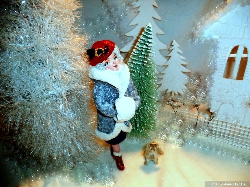 Новые ватные игрушки. Зимняя прогулка в стиле 20-х годов прошлого века