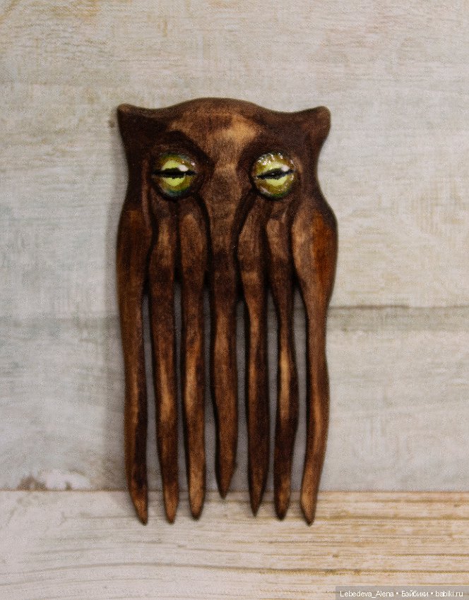 Авторские деревянные гребни для кукол (фото 5)