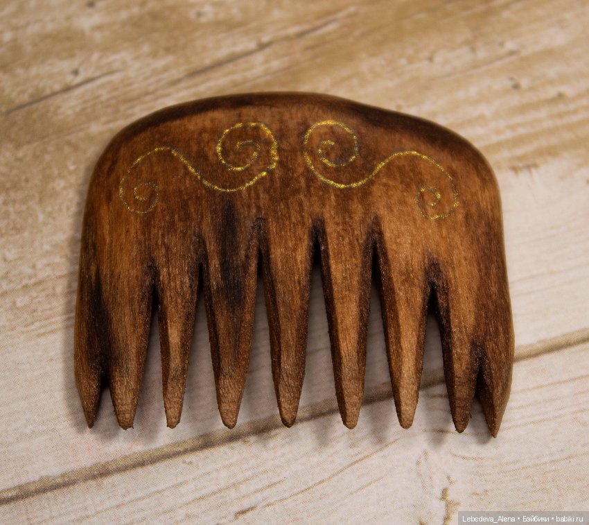 Авторские деревянные гребни для кукол (фото 3)