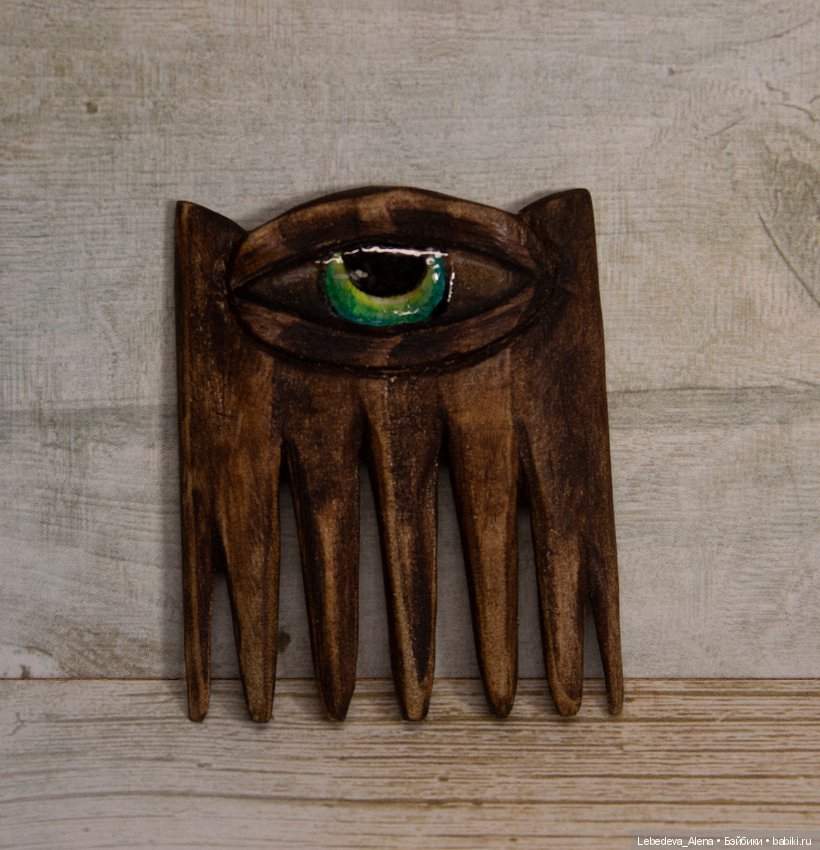 Авторские деревянные гребни для кукол (фото 2)