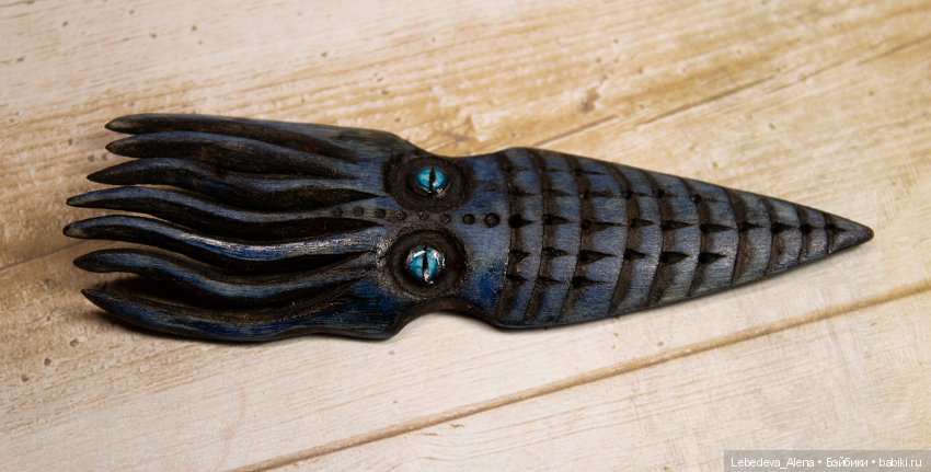 Авторские деревянные гребни для кукол (фото 7)