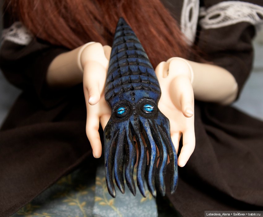 Авторские деревянные гребни для кукол