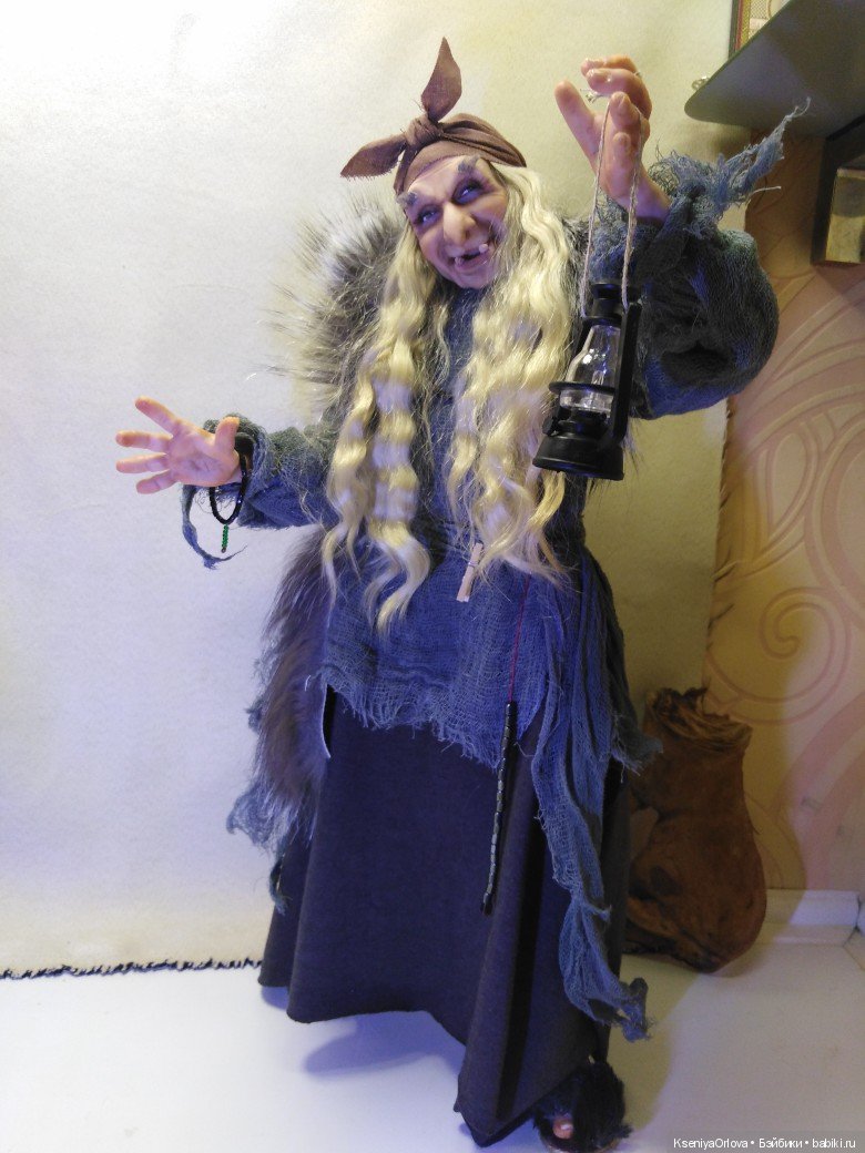 Баба-Яга — Лепка авторских кукол: полимерная глина (фото 6)