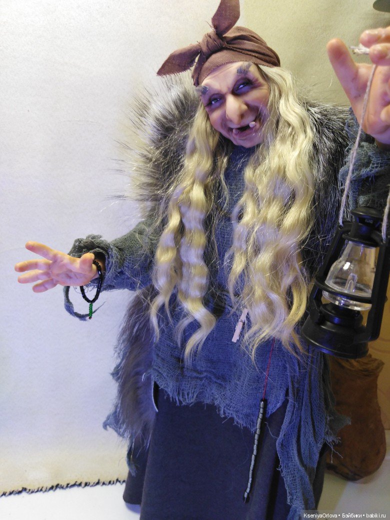 Баба-Яга — Лепка авторских кукол: полимерная глина (фото 4)