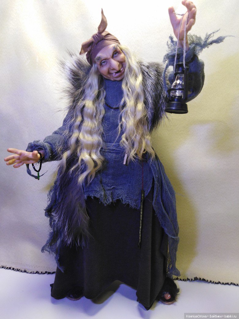 Баба-Яга — Лепка авторских кукол: полимерная глина (фото 2)