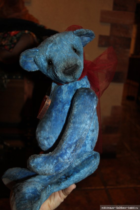 Цвет настроения синий! Мишка тедди (фото 6)