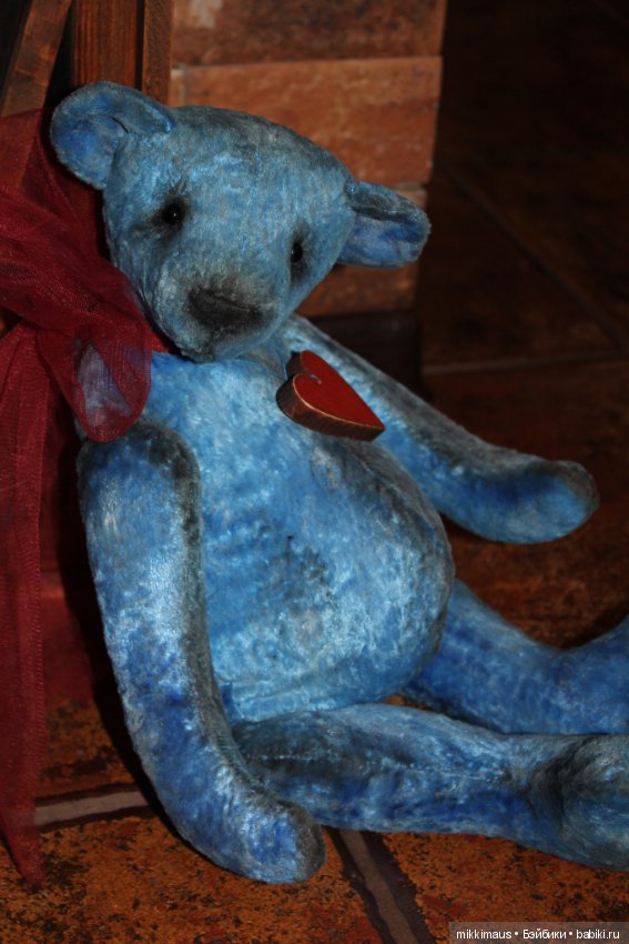 Цвет настроения синий! Мишка тедди