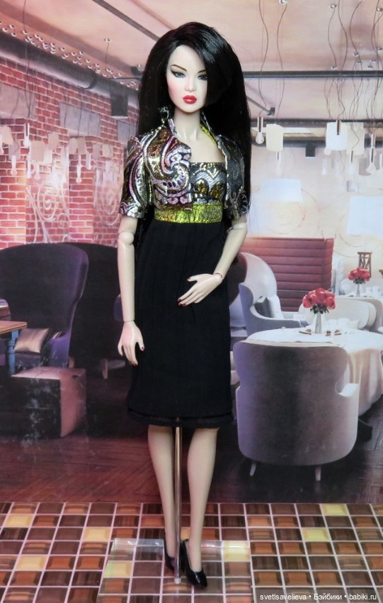 В золотом — Одежда и обувь для кукол своими руками: фото (фото 2)