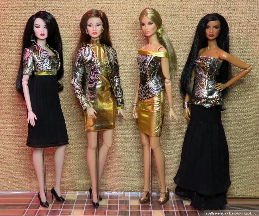 В золотом — Одежда и обувь для кукол своими руками: фото