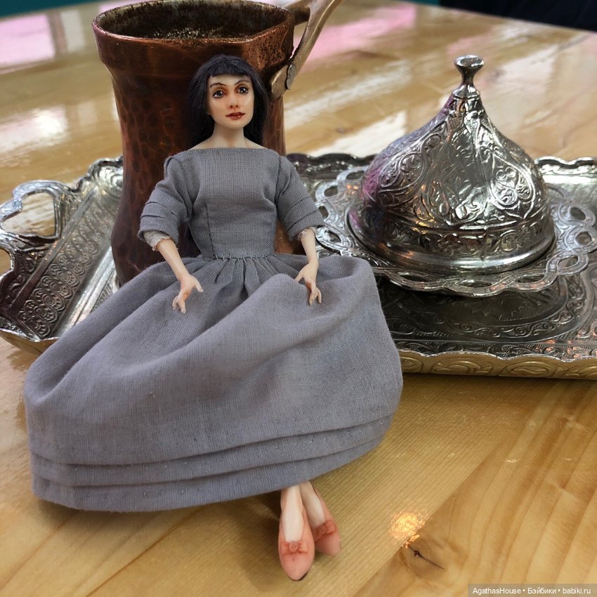 Одри, или Мечта о Париже — Авторские миниатюрные куклы: лепка (фото 2)