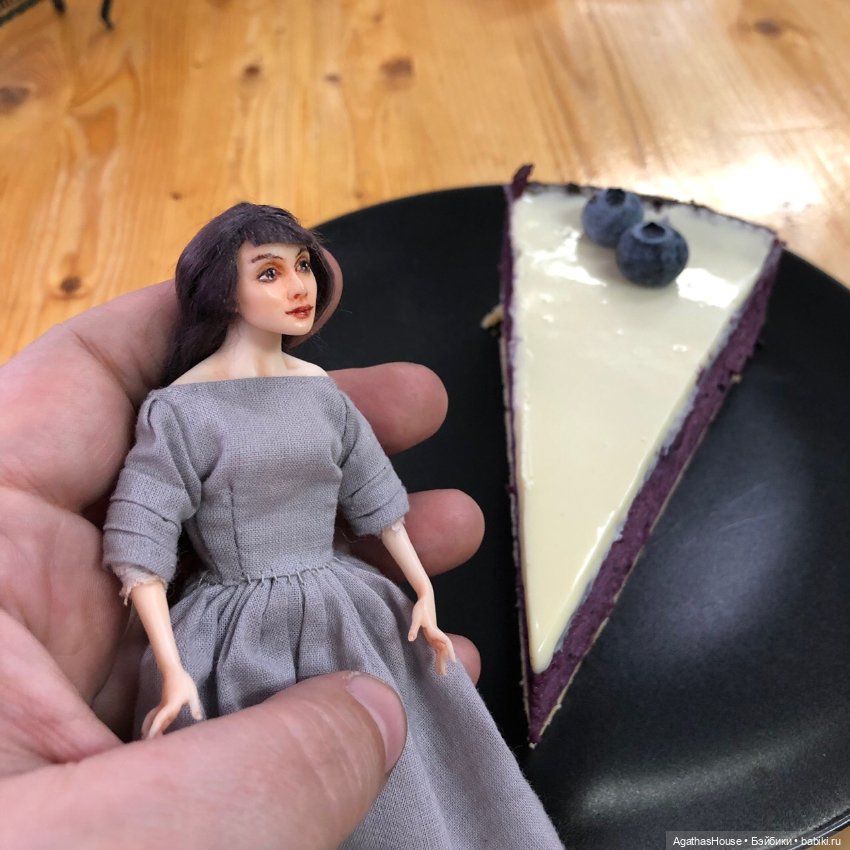 Одри, или Мечта о Париже — Авторские миниатюрные куклы: лепка (фото 4)