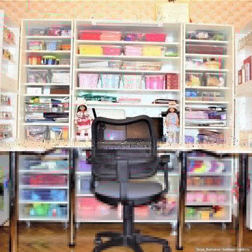 Моя Нарния — Хранение кукол и материалов: организация рабочего места