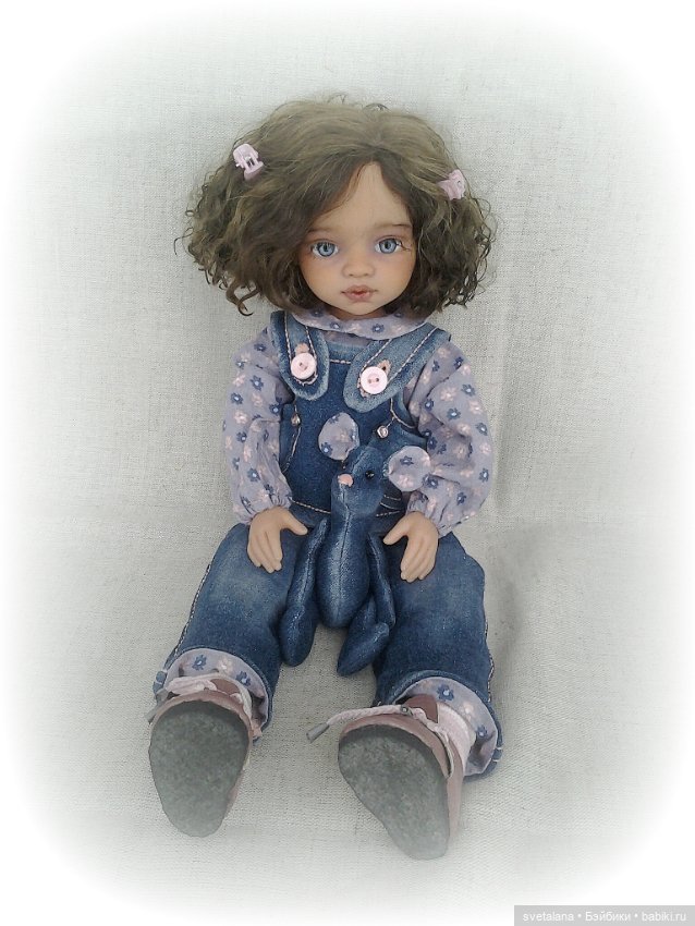 Моя маленькая джинсовая Мышка. ООАК куколки Антонио Хуан