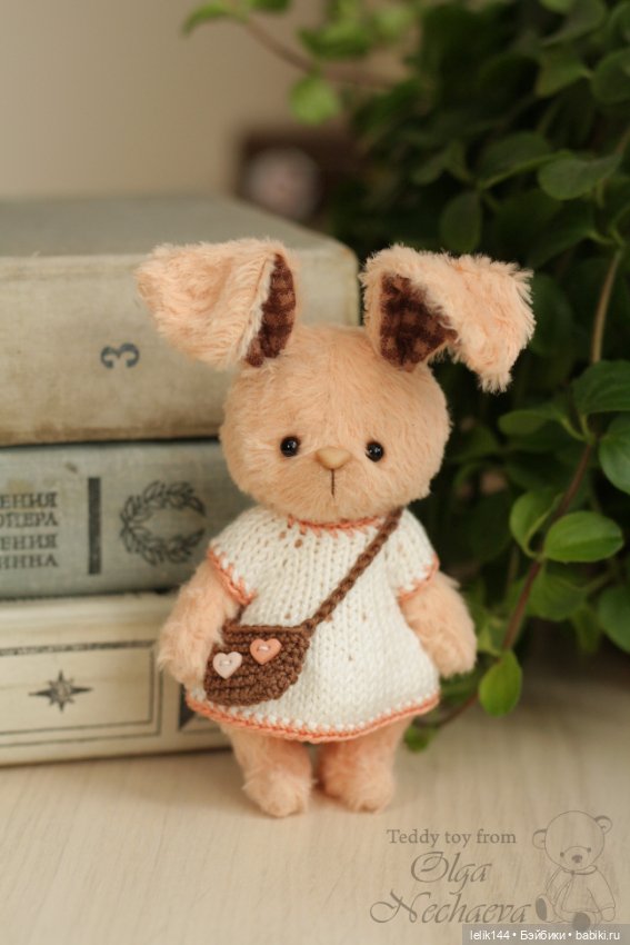 Мини тедди зайка Жанна — Авторские мишки Тедди и друзья: фото (фото 6)