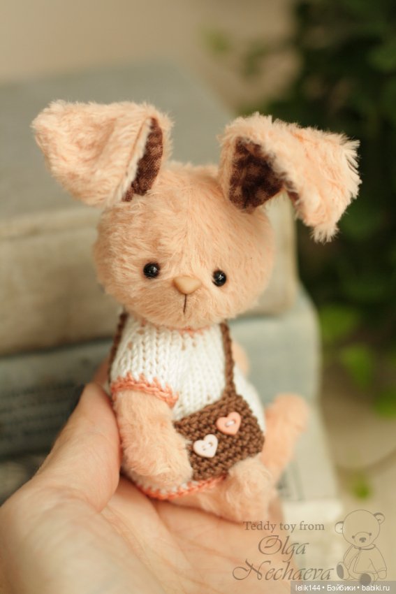 Мини тедди зайка Жанна — Авторские мишки Тедди и друзья: фото