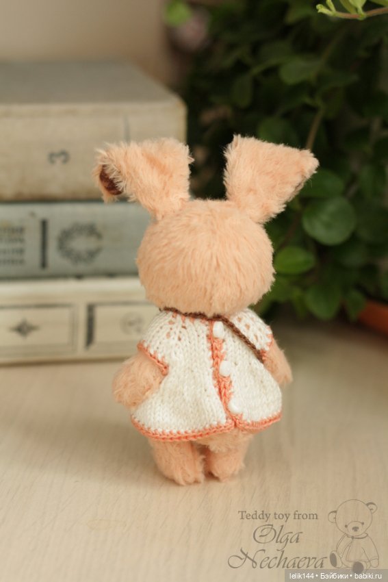 Мини тедди зайка Жанна — Авторские мишки Тедди и друзья: фото (фото 5)