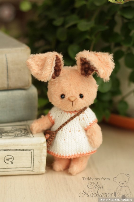 Мини тедди зайка Жанна — Авторские мишки Тедди и друзья: фото (фото 2)