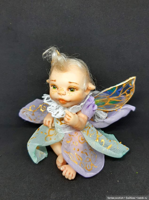 Авторская мини-малышка "Маленькая принцесса леса" (фото 3)
