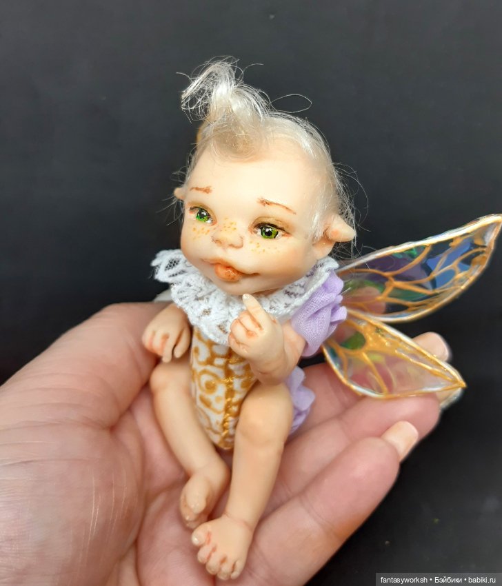 Авторская мини-малышка "Маленькая принцесса леса" (фото 7)