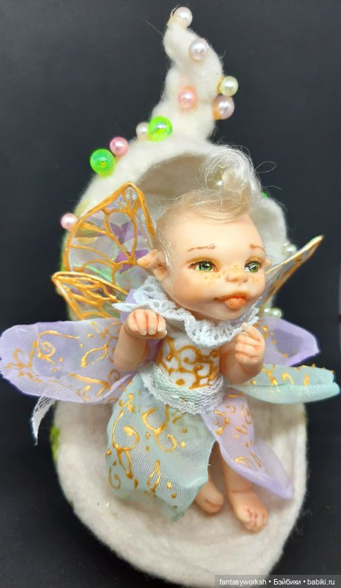 Авторская мини-малышка "Маленькая принцесса леса" (фото 6)