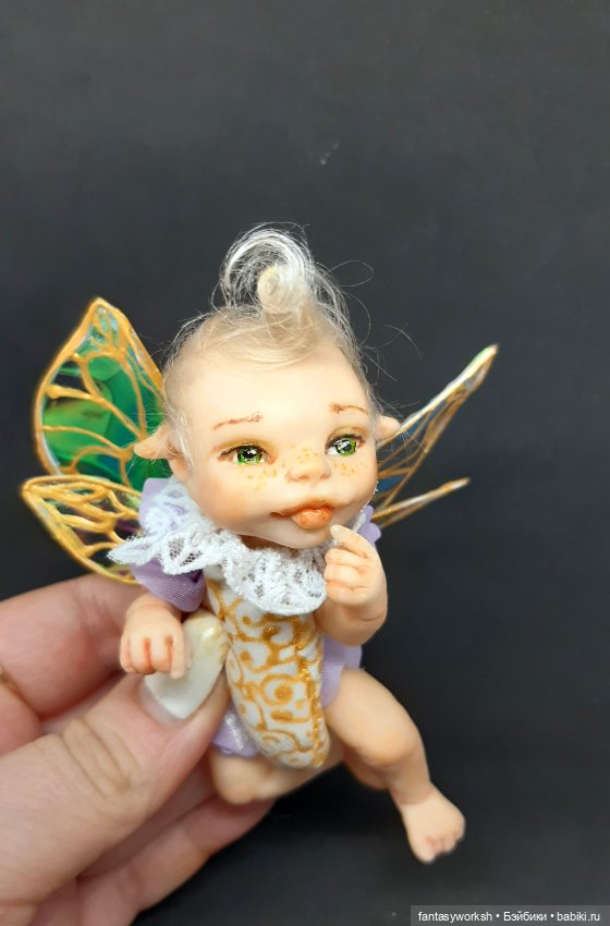 Авторская мини-малышка "Маленькая принцесса леса" (фото 4)
