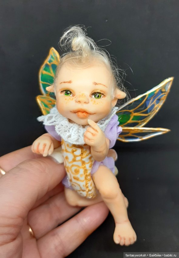 Авторская мини-малышка "Маленькая принцесса леса" (фото 2)