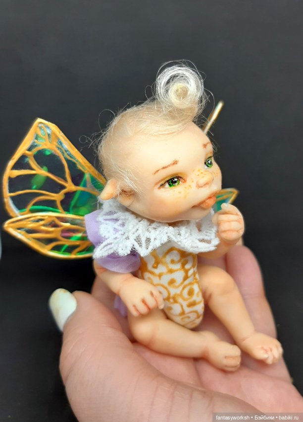 Авторская мини-малышка "Маленькая принцесса леса" (фото 10)