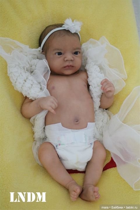 Realborn Johannah awake by Bountiful Baby, автор прототипа Marie Metayer