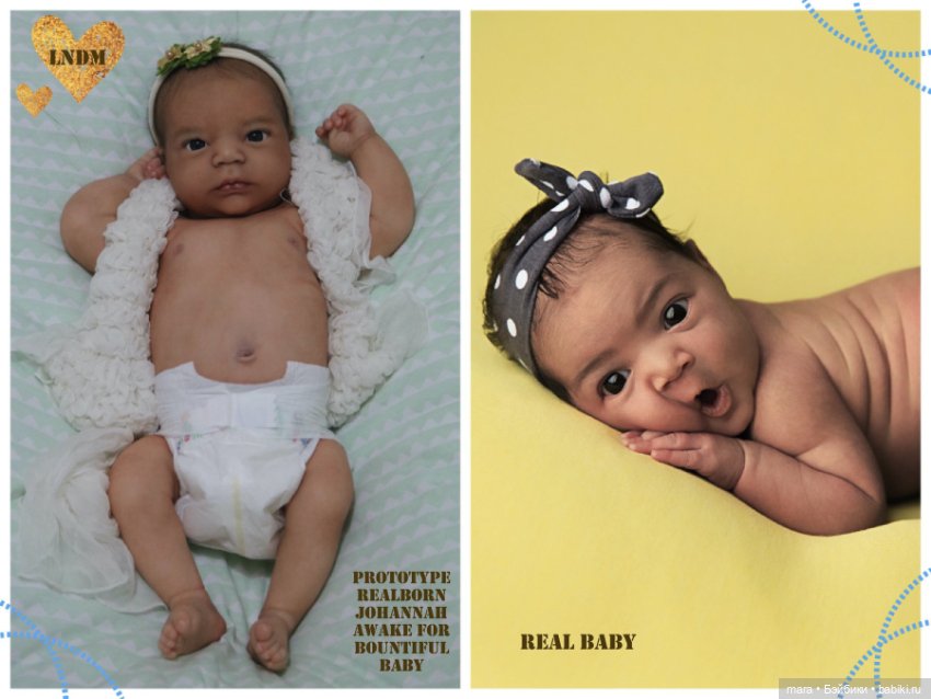 Realborn Johannah awake by Bountiful Baby, автор прототипа Marie Metayer (фото 10)
