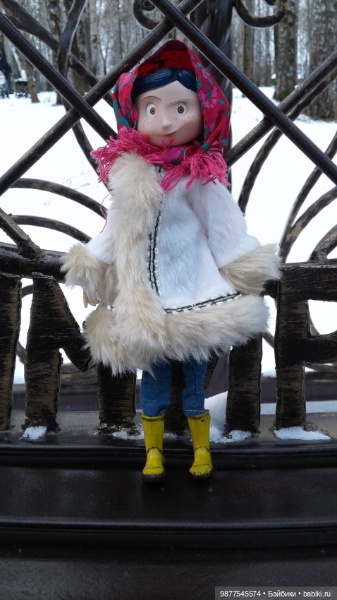 Зима 2020. И новенькая бжд малышка 3,4 см