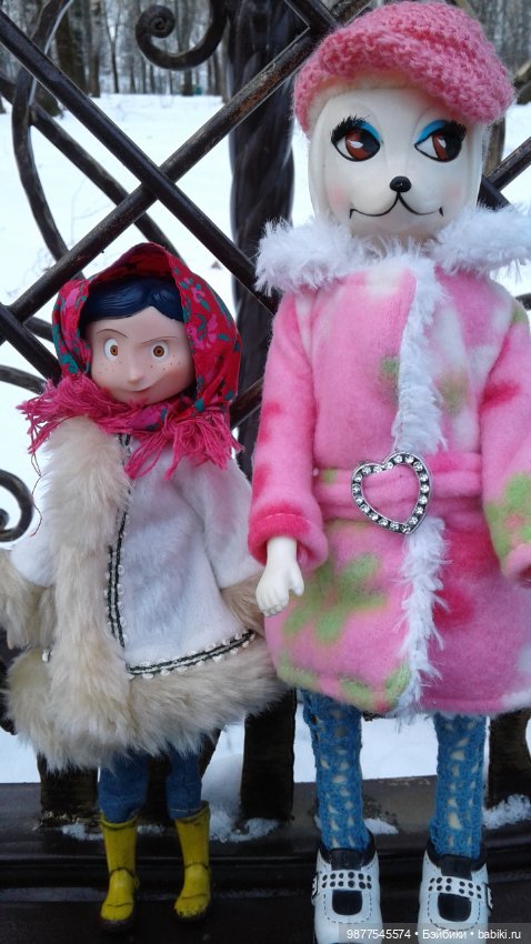 Зима 2020. И новенькая бжд малышка 3,4 см (фото 5)