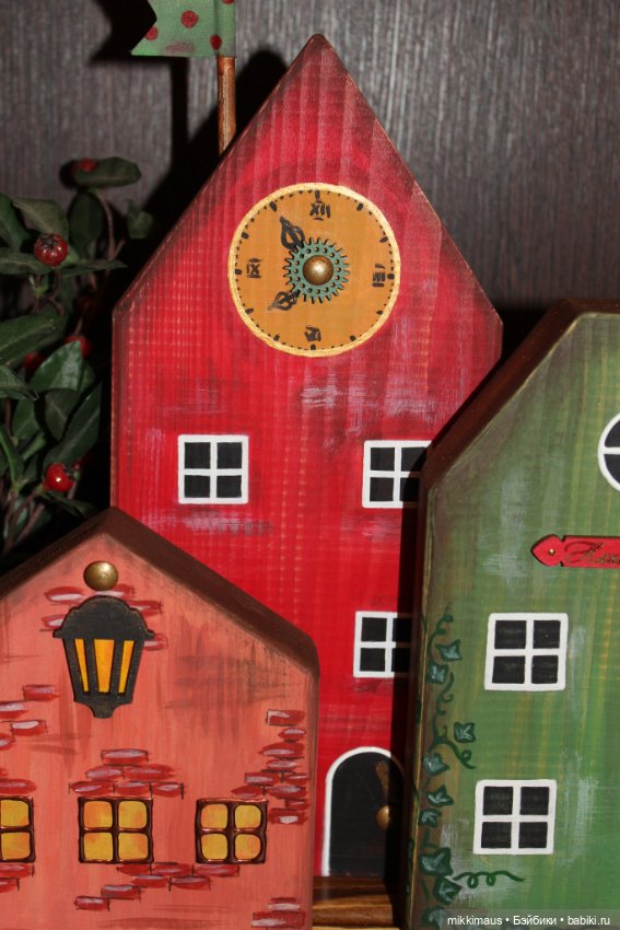 Домики из дерева и Слоники Тедди (фото 2)