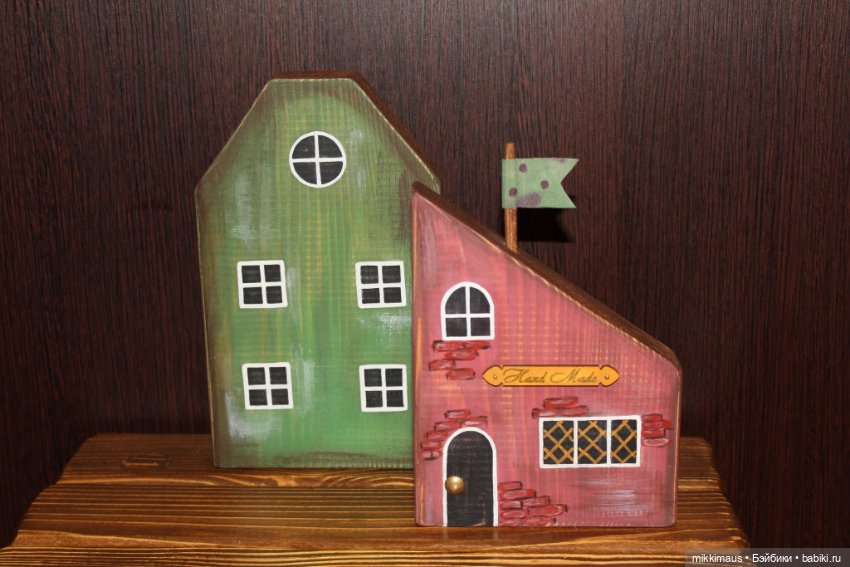 Домики из дерева и Слоники Тедди (фото 8)